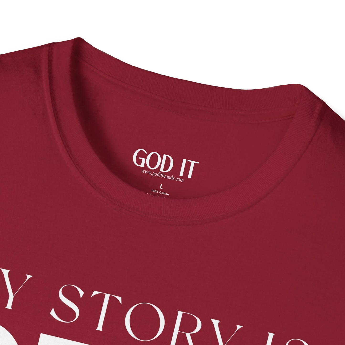 My Story Is Real Because God Wrote It — Unisex Faith T-Shirt