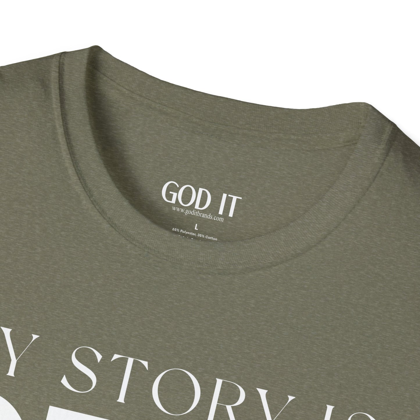 My Story Is Real Because God Wrote It — Unisex Faith T-Shirt