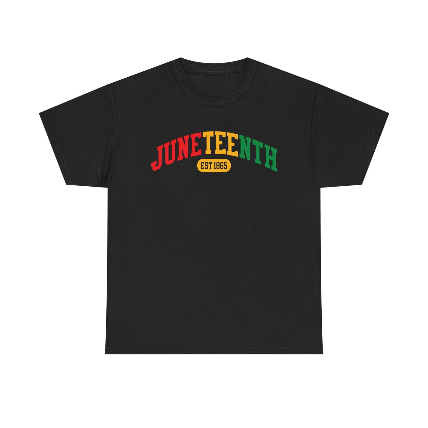 Juneteenth EST 1865 Celebration T-Shirt | Collegiate Solid T-Shirt
