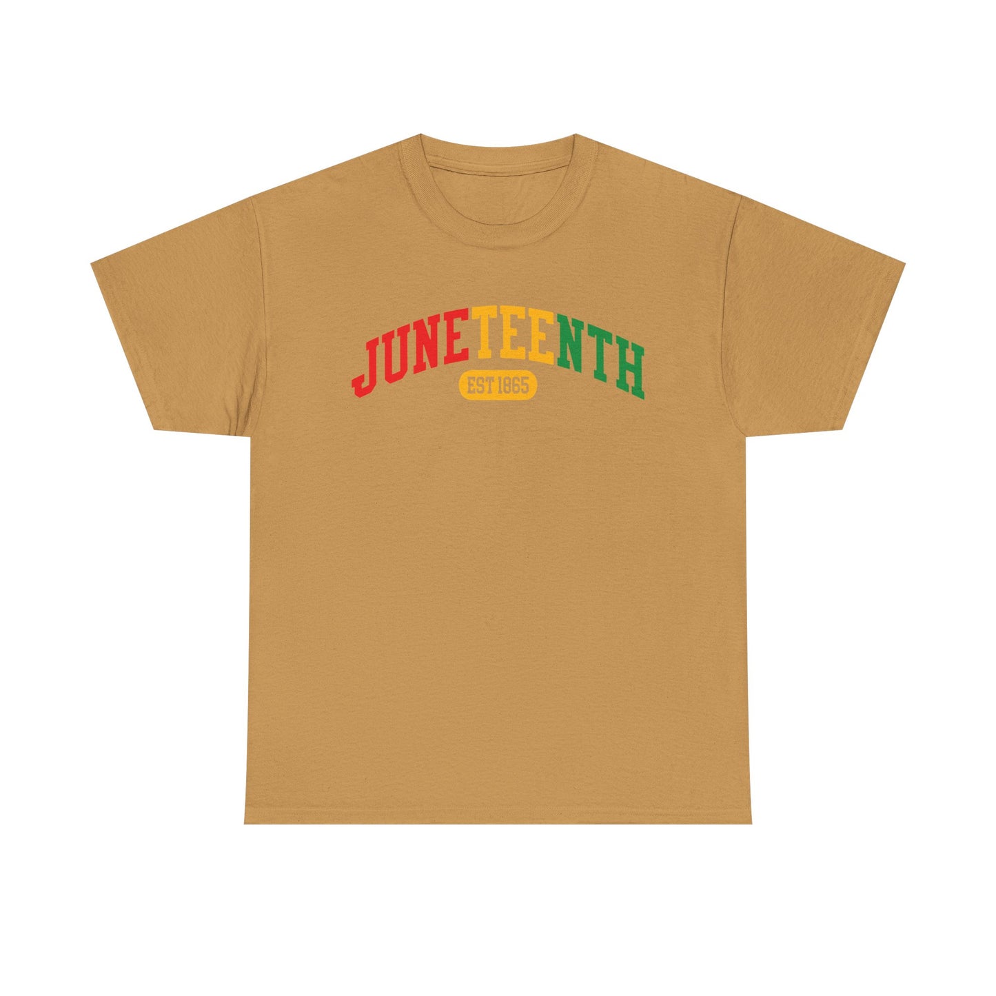 Juneteenth EST 1865 Celebration T-Shirt | Collegiate Solid T-Shirt