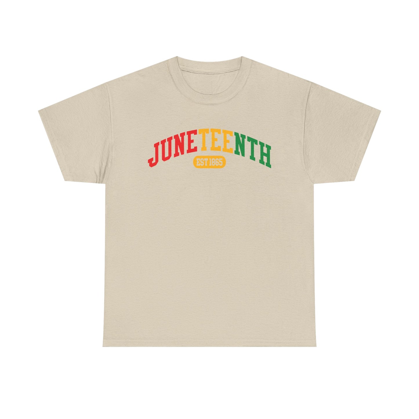 Juneteenth EST 1865 Celebration T-Shirt | Collegiate Solid T-Shirt