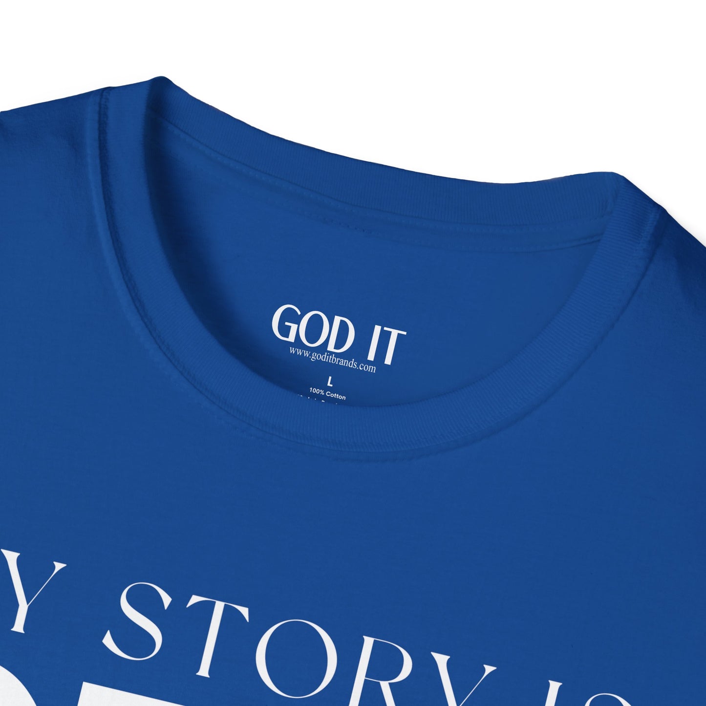 My Story Is Real Because God Wrote It — Unisex Faith T-Shirt