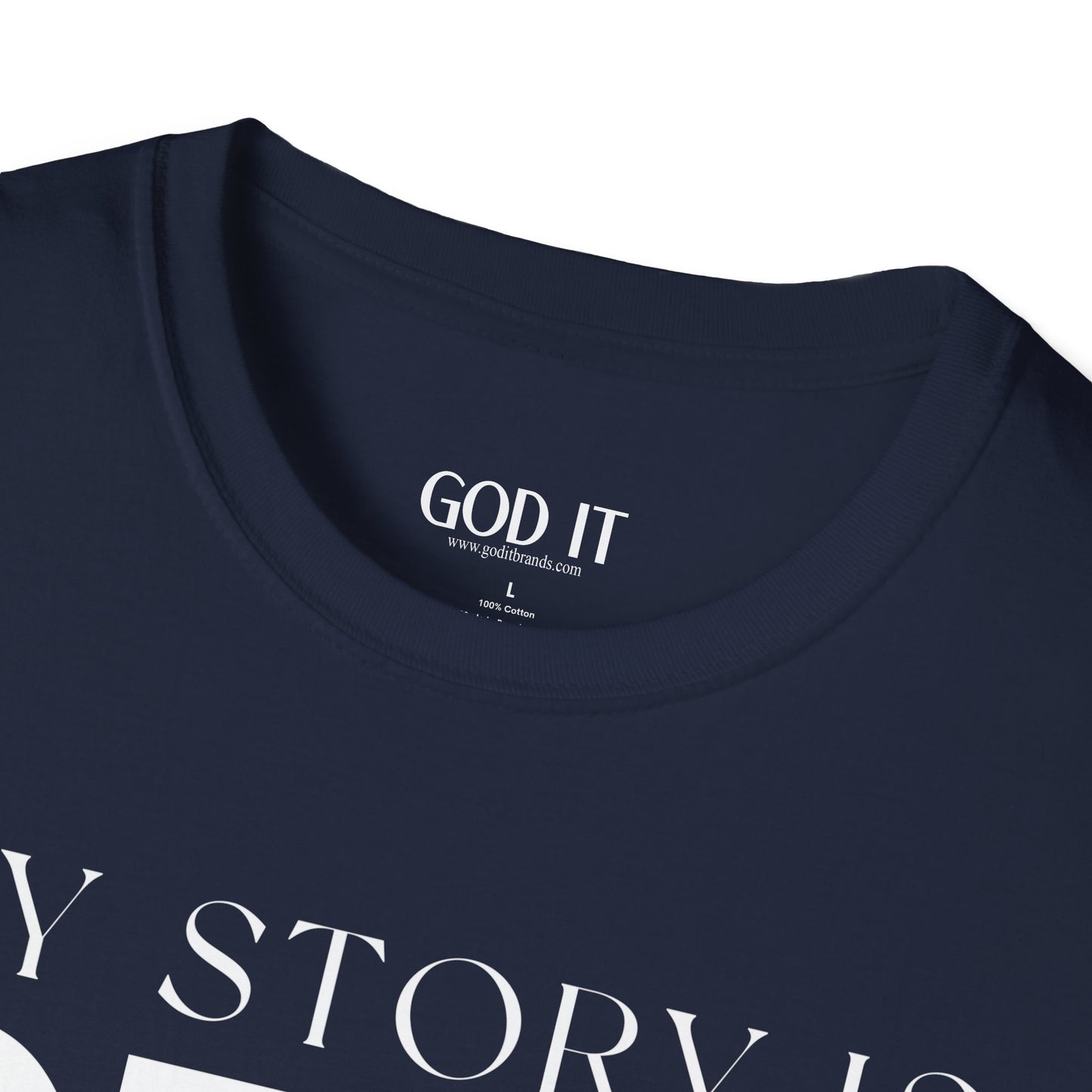 My Story Is Real Because God Wrote It — Unisex Faith T-Shirt