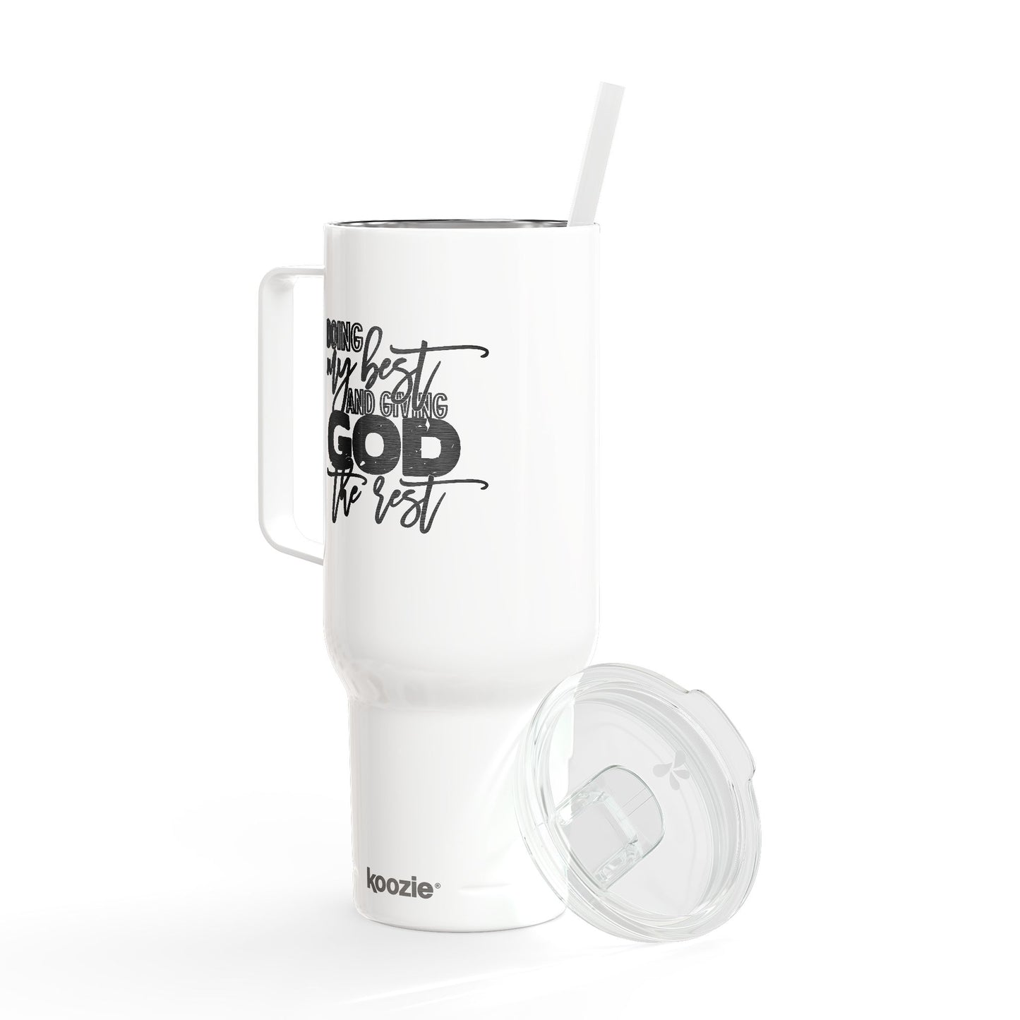 Doing My Best & Giving God the Rest | 40oz Insulated Tumbler