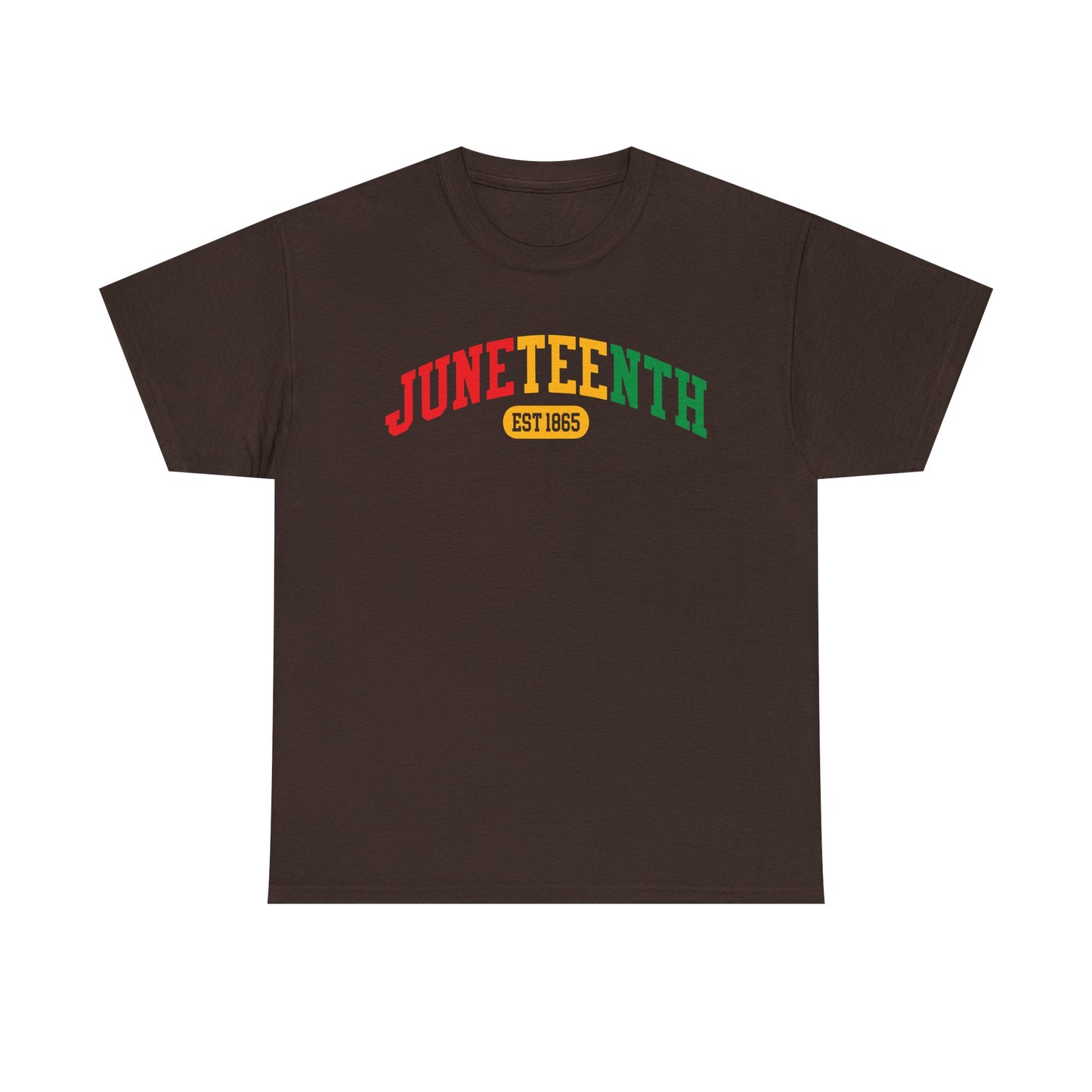 Juneteenth EST 1865 Celebration T-Shirt | Collegiate Solid T-Shirt